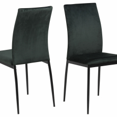 Jedálenská stolička Demina (SET 4 ks), tmavo zelená - 1