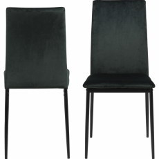 Jedálenská stolička Demina (SET 4 ks), tmavo zelená - 9