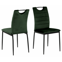 Jedálenská stolička Dia (SET 4 ks), tmavo zelená