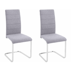 Jedálenská stolička Dolor (Súprava 2 ks), sivá