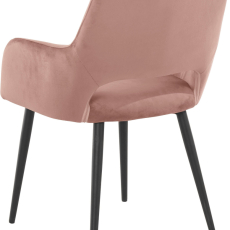 Jedálenská stolička Franca (SET 2 ks) zamat, ružová - 5