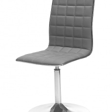 Jedálenská stolička Ginko, biela/chróm - 2