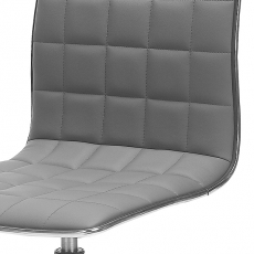 Jedálenská stolička Ginko, biela/chróm - 3