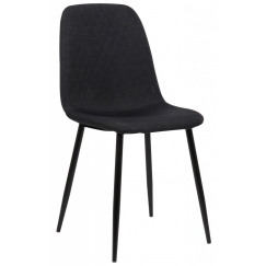 Jedálenská stolička Giverny, textil, čierna