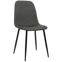 Jedálenská stolička Giverny, textil, tmavo šedá