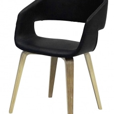 Jedálenská stolička Kimberly (Súprava 2 ks) dub / čierna - 1