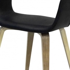 Jedálenská stolička Kimberly (Súprava 2 ks) dub / čierna - 2