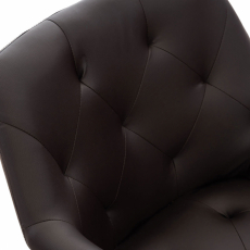 Jedálenská stolička Langford, syntetická koža, hnedá - 4