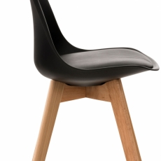 Jedálenská stolička Lina (SET 4 ks), čierna - 3