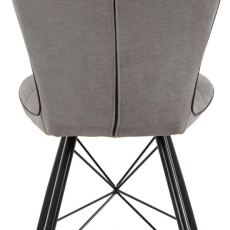 Jedálenská stolička Lore (Súprava 2 ks), svetlosivá - 4