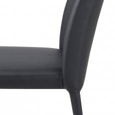 Jedálenská stolička Lucy (SET 2 ks), čierna - 3