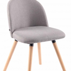Jedálenská stolička Mandel textil, prírodné nohy - 9