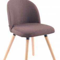 Jedálenská stolička Mandel textil, prírodné nohy - 5