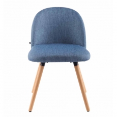 Jedálenská stolička Mandel textil, prírodné nohy - 11