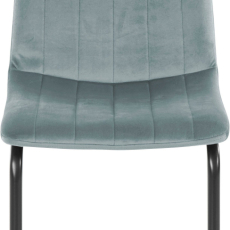 Jedálenská stolička Marcela (SET 2 ks), zamat, šedá - 2