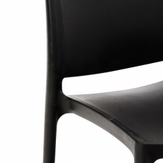 Jedálenská stolička May, čierna - 5