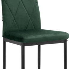 Jedálenská stolička Melly (SET 4 ks), zamat, zelená - 4