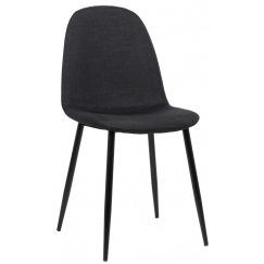 Jedálenská stolička Napier, textil, čierna
