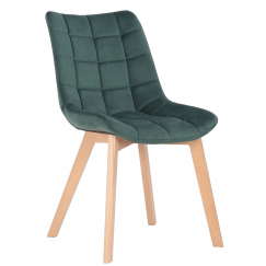 Jedálenská stolička Passaic, zamat, zelená