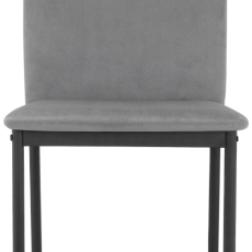 Jedálenská stolička Pavia (SET 2 ks), syntetická koža, tmavo šedá - 2