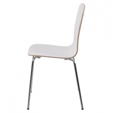 Jedálenská stolička Ronja (Súprava 4 ks), biela - 2