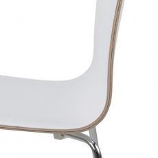 Jedálenská stolička Ronja (Súprava 4 ks), biela - 3