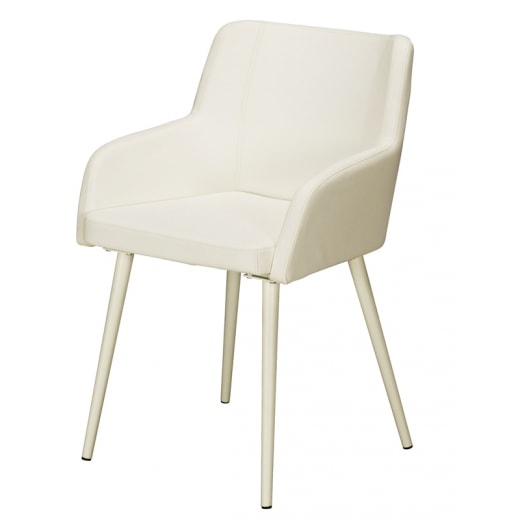 Jedálenská stolička s opierkami Venice (SET 2 ks) biela - 1