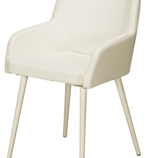Jedálenská stolička s opierkami Venice (SET 2 ks) biela - 1