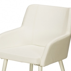 Jedálenská stolička s opierkami Venice (SET 2 ks) biela - 2
