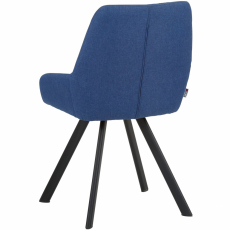 Jedálenská stolička Salem (SADA 2 ks), tkanina, modrá - 5