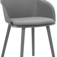 Jedálenská stolička Seiko (SET 2ks) plast, šedá - 4