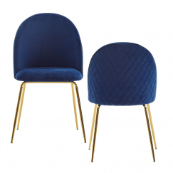 Jedálenská stolička Selen (SET 2 ks), modrá