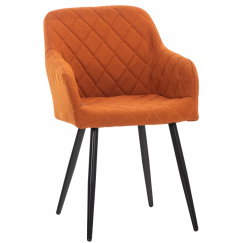 Jedálenská stolička Shila, textil, oranžová