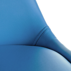 Jedálenská stolička Sofia I, syntetická koža, modrá - 7