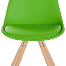 Jedálenská stolička Sofia I, syntetická koža, zelená - 2