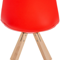 Jedálenská stolička Sofia II, syntetická koža, červená - 4