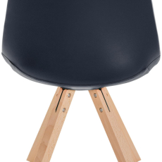 Jedálenská stolička Sofia II, syntetická koža, čierna - 4