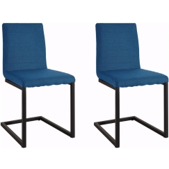 Jedálenská stolička Staf (Súprava 2 ks), modrá