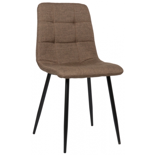 Jedálenská stolička Tilde, textil, hnedá - 1