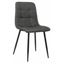 Jedálenská stolička Tilde, textil, tmavo šedá