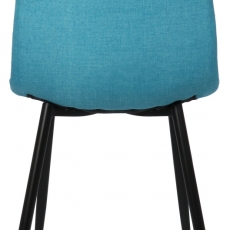 Jedálenská stolička Tilde, textil, tyrkysová - 5