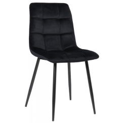 Jedálenská stolička Tilde, zamat, čierna