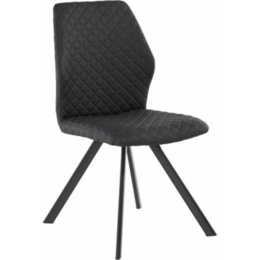 Jedálenská stolička Versea (SET 2ks), čierna - 1