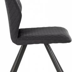 Jedálenská stolička Versea (SET 2ks), čierna - 4