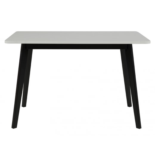 Jedálenský stôl Corby, 120 cm čierna / biela - 1