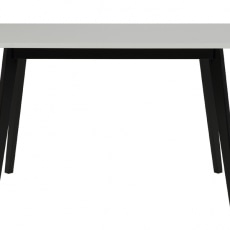 Jedálenský stôl Corby, 120 cm čierna / biela - 1