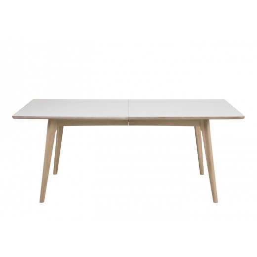 Jedálenský stôl Maryt, 190 cm, biela/dub - 1