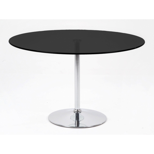Jedálenský stôl Organic okrúhly 100 cm, čierne s - 1