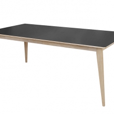 Jedálenský stôl rozkladací Mayflower, 300 cm, dub/čierna - 1
