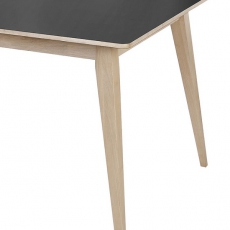Jedálenský stôl rozkladací Mayflower, 300 cm, dub/čierna - 2